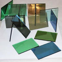 Colour toughened glass panels