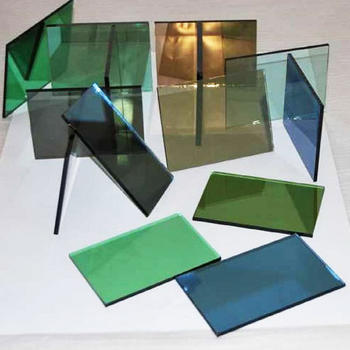 Colour toughened glass panels