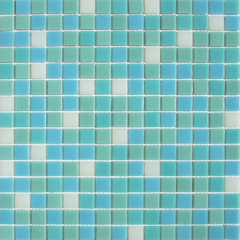 Square glass mosaic tile aqua series 4mm thickness 327mm