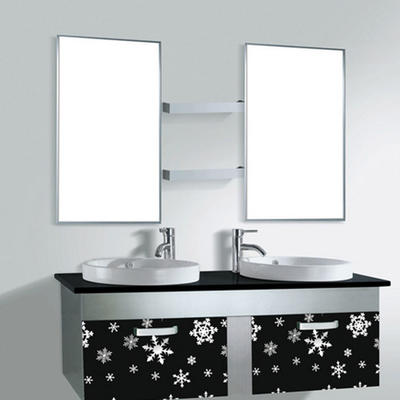 Trendy bathroom mirrors double mirror for husband and wife